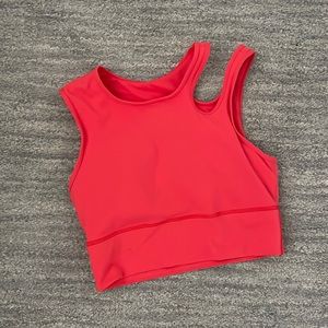 Mastered Motion Cropped Tank -Thermal Red Size 8